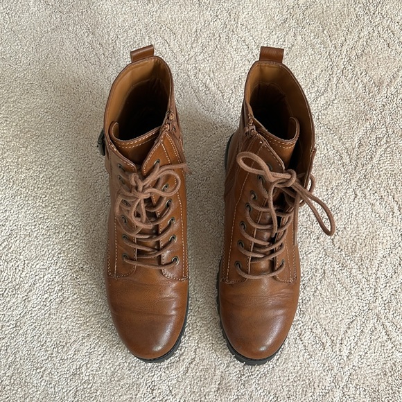 SO Brown Combat Boots - Picture 6 of 9